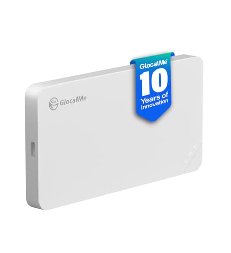 GlocalMe Mobile Hotspot U3 White 4G LTE 1GB Data 30 Days WiFi