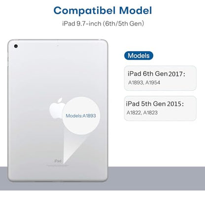 SPARIN 9.7 Inch Tempered Glass Screen Protector for iPad 5th Gen / 6th Gen / iPad Air 2, 9H Hardness, Glossy Surface