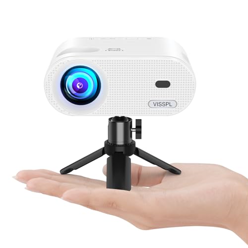 VISSPL 6.1x5.08x2.4 inches V16 Full HD 1080p LCD Portable Video Projector