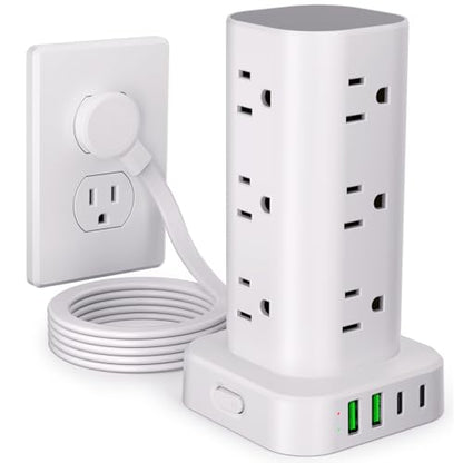 UWIWUTEI 16 Outlets Surge Protector Power Strip with 4 USB Ports Model HD-Q16