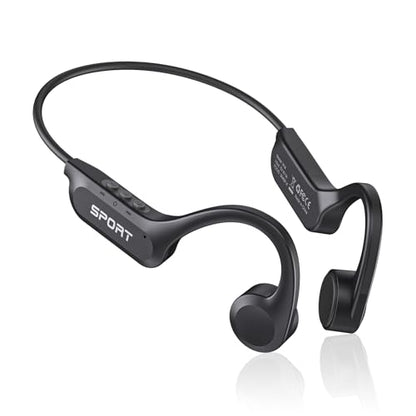 CXK X14 Bone Conduction Headphones Black Bluetooth 6.0 Open Ear 10 Hours Playtime