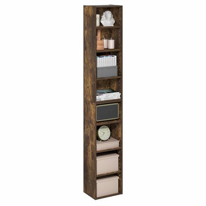Furinno 8-Tier 24381AP Bookcase Open Shelf 9.3 x 11.8 x 70.9 Amber Pine