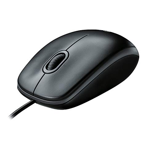 Logitech B100 Optical Mouse PS/2, USB, 3 Buttons, 800 DPI, Ambidextrous, Black