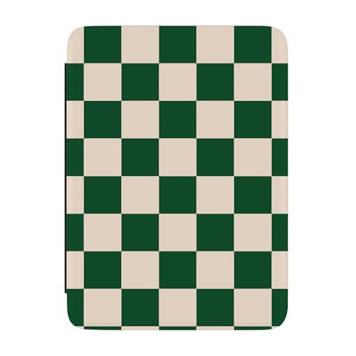 Casely 7" Kindle Case Compatible with Kindle Colorsoft & Paperwhite (12th Gen 2024) - Green Checkerboard