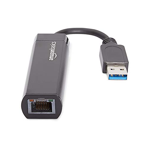 Amazon Basics USB 3.0 to Ethernet Adapter Model U3-GE-1P 1 Gbps Black