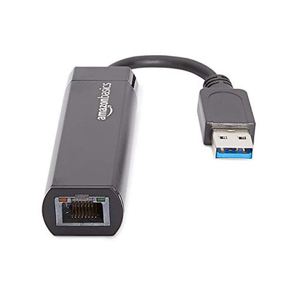 Amazon Basics USB 3.0 to Ethernet Adapter Model U3-GE-1P 1 Gbps Black