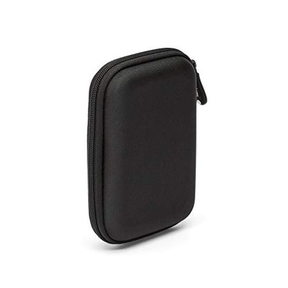 Amazon Basics 5.3 x 3.5 x 1.2 inches Black Plastic Carrying Case for External Hard Drives
