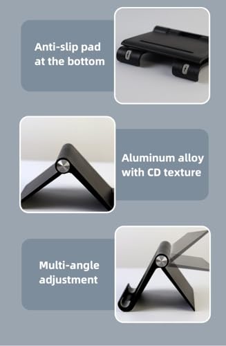 Tablet Stand Holder Adjustable Foldable for iPad and Smartphones