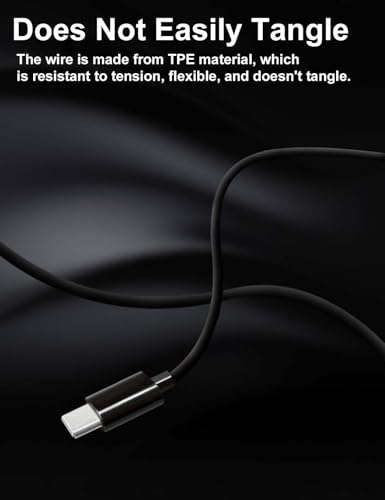 MAS CARNEY TH9 Wired Headphones In-Ear Dynamic Driver 20Hz-20kHz Plastic USB-C