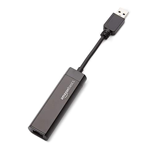 Amazon Basics USB 3.0 to Ethernet Adapter Model U3-GE-1P 1 Gbps Black