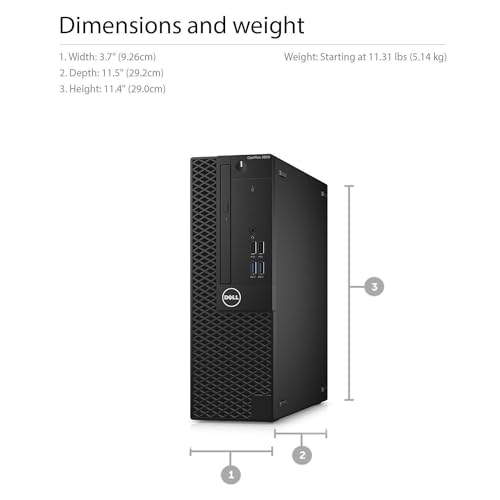 Dell Optiplex 5050 SFF Desktop PC Intel i7-7700 3.6GHz 16GB DDR4 512GB SSD Windows 11 Pro