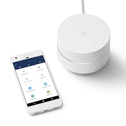 Google White NLS-1304-25 Wi-Fi 5 Router 1200 Mbps Dual-Band Whole Home Mesh System