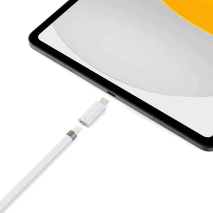 TechMatte USB-C Pencil Adapter for Apple Pencil 1st Generation, Model TM-001-USBCPencilAdapter, White, 2 Count
