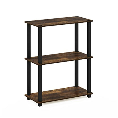 Furinno 3-Tier 18025APBK Amber Pine Storage Shelf