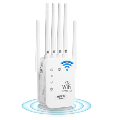 WERCHTAY WiFi Extender 2026 2.4GHz 12800ft Compatible Devices: Smartphones, Tablets, Printers