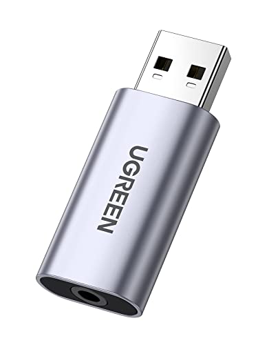 UGREEN 2 in 1 USB External Sound Card 80864 Stereo 5.1 192kHz Audio Adapter