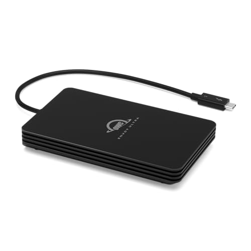 OWC 4 TB OWCTB5ENVU04 Thunderbolt 5 External Solid State Drive, Portable, 6000 MB/s Read Speed, Aluminum Enclosure