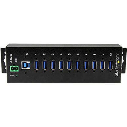 StarTech.com 10-Port USB Hub ST1030USBM - 5000Mbps - Alloy Steel