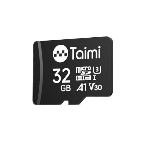 TAIMI 32GB TM-MSD-BK UHS-I microSDXC Card with Read Speed Up to 90 MB/s