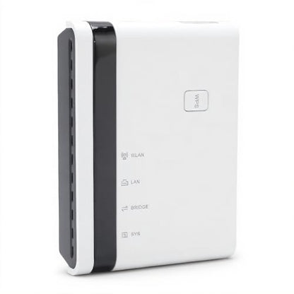 ASHATA Wireless Print Server, 10/100Mbps Ethernet Bridge for 4 Printers, Wired and Wireless Network Compatibility