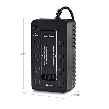 CyberPower ST425 120 Volts 2.17 Amps 260 Watts 8 Outlets UPS Uninterruptible Power Supply