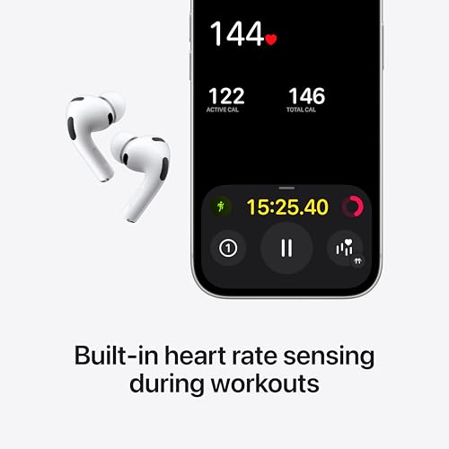 Apple AirPods Pro 3 Wireless Earbuds MFHP4LL/A 128KHz 4.5ms In-Ear Audio Device
