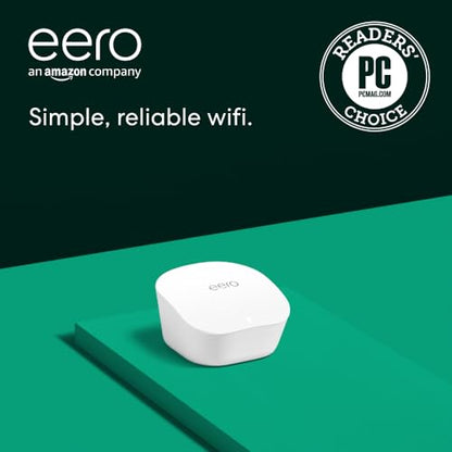 Amazon eero 550 Mbps Mesh WiFi Router Coverage 1500 sq. ft. 1-Pack