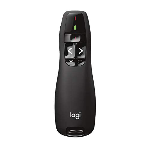 Logitech R400 Wireless Presenter 2.4GHz 50 Feet Red Laser Remote USB-A