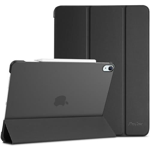 ProCase iPad Air Case 13-Inch M4/M3/M2 (2026/2025/2024) Translucent Hard Shell Black