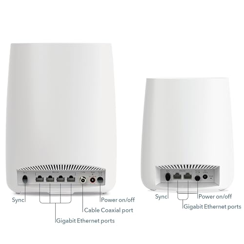 NETGEAR Orbi Home WiFi System AC2200 Built-in Cable Modem and Satellite Extender Model CBK40