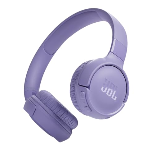 JBL On-Ear Headphones JBLT520BTPURAM Bluetooth 5.3 Wireless Audio 20Hz-20000Hz 57Hours Battery Life