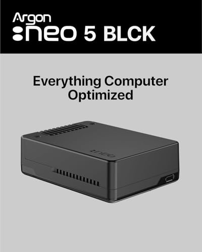 Argon Forty A23-006 AR-NEO5-BLCK Raspberry Pi Mini ITX Aluminum Case
