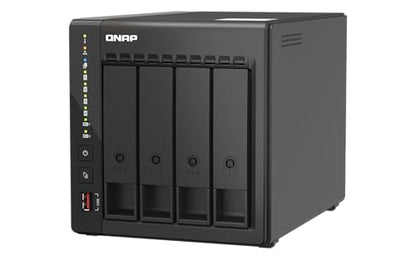 QNAP Desktop Size TS-453E-8G-US Diskless NAS 4 Bay with Intel Celeron J6412, 8GB DDR4 RAM, Dual 2.5GbE