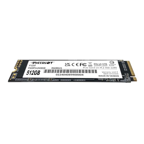Patriot Memory 512GB P320P512GM28 NVMe SSD - M.2 2280 - Solid State Drive