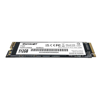 Patriot Memory 512GB P320P512GM28 NVMe SSD - M.2 2280 - Solid State Drive