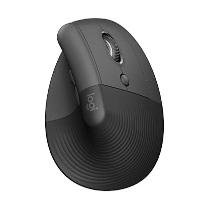 Logitech Lift Vertical Ergonomic Mouse 910-006466 Wireless Bluetooth Optical 4000 DPI Right-Handed