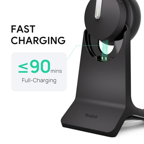 Yealink BH70 Mono Wireless Headset with Stand Teams USB-C/A