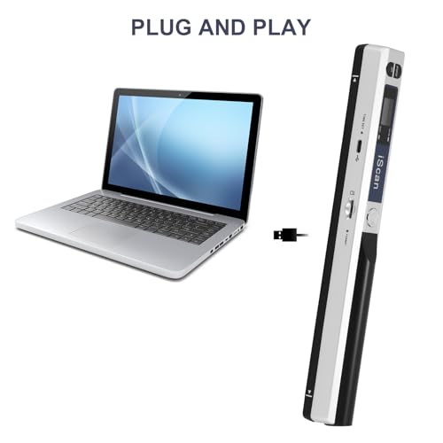 AOZBZ Portable Document Scanner JMZ161805YTWZ05293 900dpi Handheld Compact Scanner