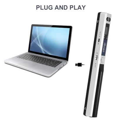 AOZBZ Portable Document Scanner JMZ161805YTWZ05293 900dpi Handheld Compact Scanner