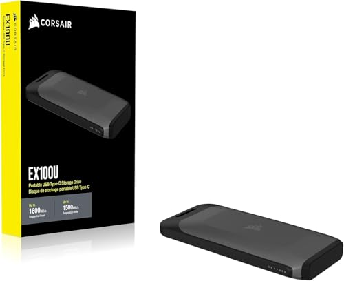 Corsair EX100U 2TB Portable USB 3.2 Gen 2×2 External SSD