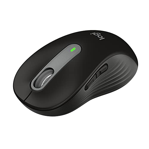 Logitech M650 L Mouse 4000 DPI Optical Bluetooth Wireless Black Right-Handed