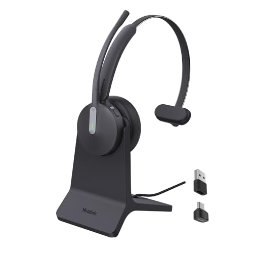 Yealink BH70 Mono Wireless Headset with Stand Teams USB-C/A