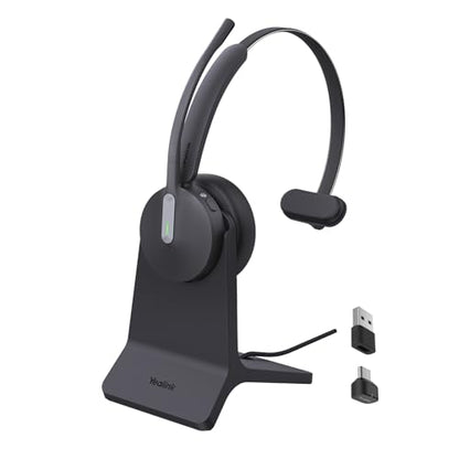 Yealink BH70 Mono Wireless Headset with Stand Teams USB-C/A