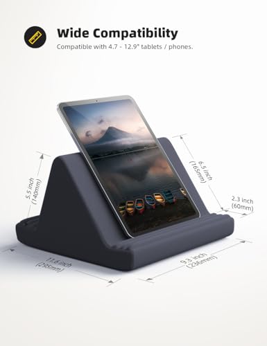 Lamicall Tablet Pillow 11.6in x 9.3in x 6.5in Adjustable Stand for 4.7 to 13 inch Devices