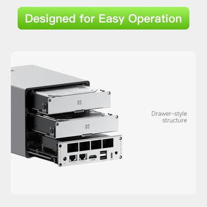 Beelink Mini PC Intel N95 12GB LPDDR5 128GB SSD 3 x M.2 Slots Dual LAN