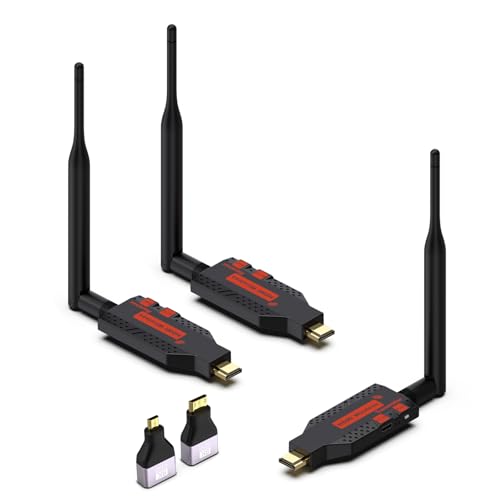 Taiquinix Wireless HDMI 100M 4K Decode 2.4G/5G HDMI Extender Kit