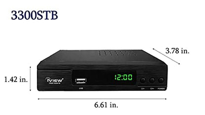 IVIEW 6.61" x 3.78" 3300STBA HDMI and USB Converter Box with 19 Pin Interface