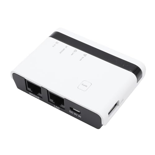Sanpyl USB Print Server 4 Printers Network Sharing Wired Wireless 10/100Mbps LAN Print Server