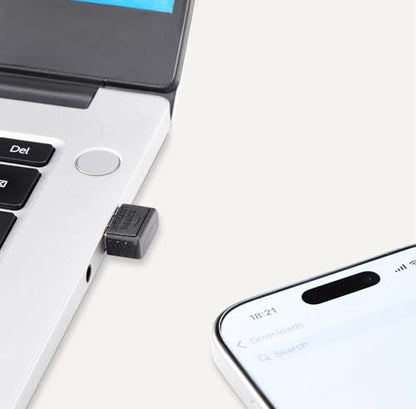Amazon Basics Bluetooth 5.4 USB Adapter Dongle - USB Receiver for Bluetooth Devices