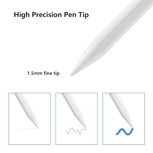 Waiktyne Stylus Pen for iPad A16 A15 A14 A13 11th 10th 9th 8th 7th 6th Gen, iPad Air M2 M1 5th 4th 3rd Gen, iPad Pro 12.9 11-inch 4th 3rd 2nd 1st Gen, iPad Mini A17 Pro 7 6 5
